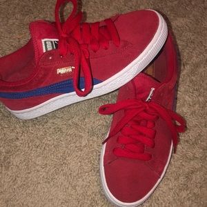 Red and blue Puma